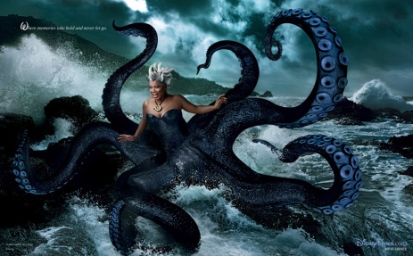 Queen Latifah en Ursula dans la Petite Sirène