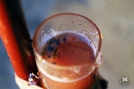 Mesure de la teinte pour doser Rosé - Champagne Arthur Marc à Fleury-La-Rivière.
